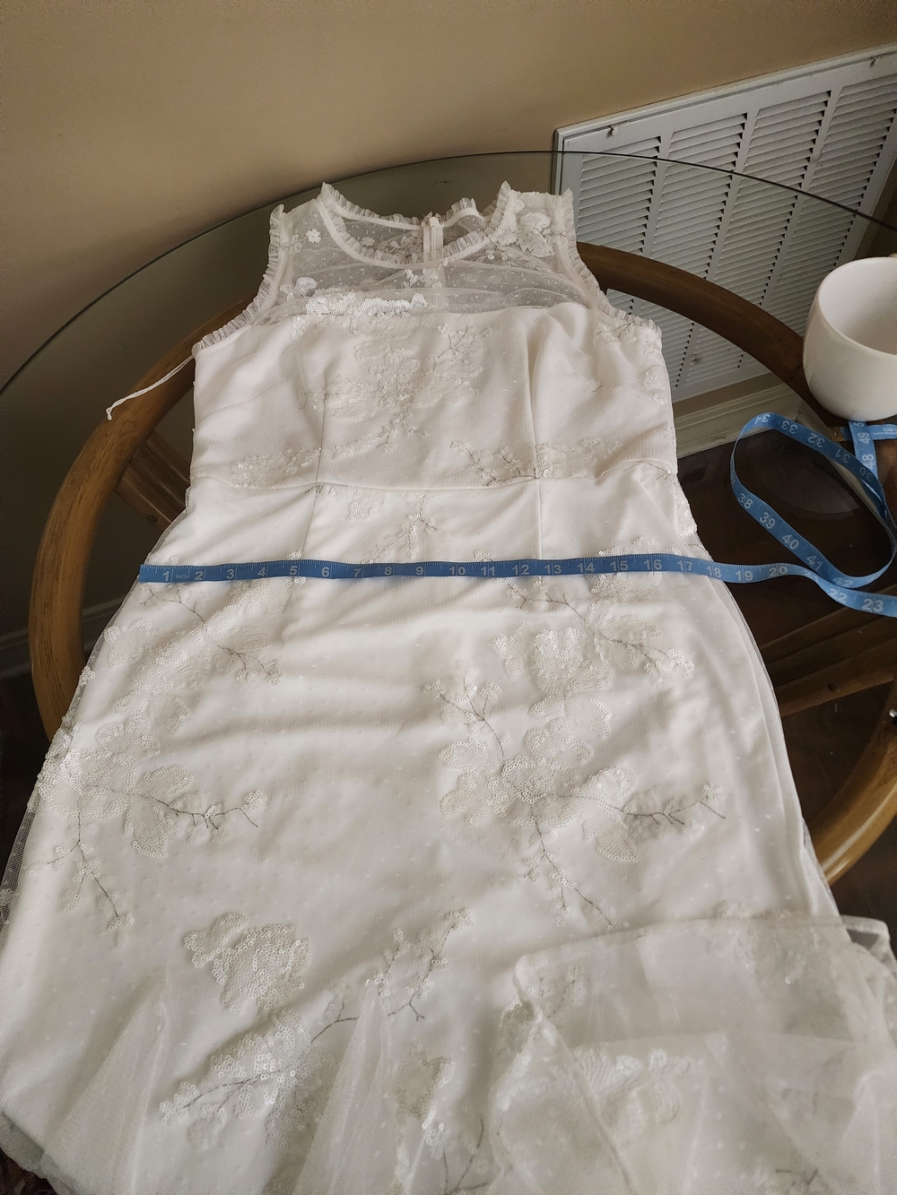 Summer Clearance Adrianna Papell Wedding Dress Size 12 - Picture 14 of 16
